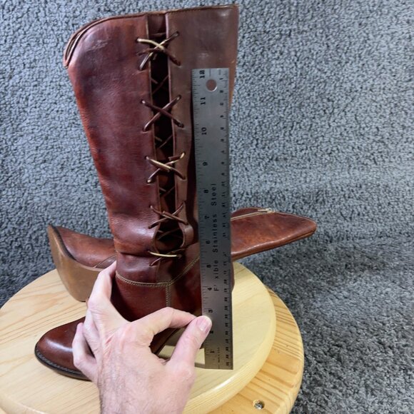 Town & Country Boots Womens Size 6 Leather Brown Western Vintage Made in Brazil - Picture 6 of 8